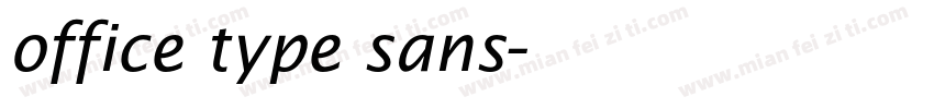 office type sans字体转换